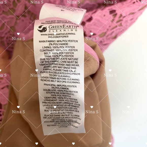 SELF-PORTRAIT - PINK GUIPURE LACE MIDI DRESS - PINK - Picture 6 of 7